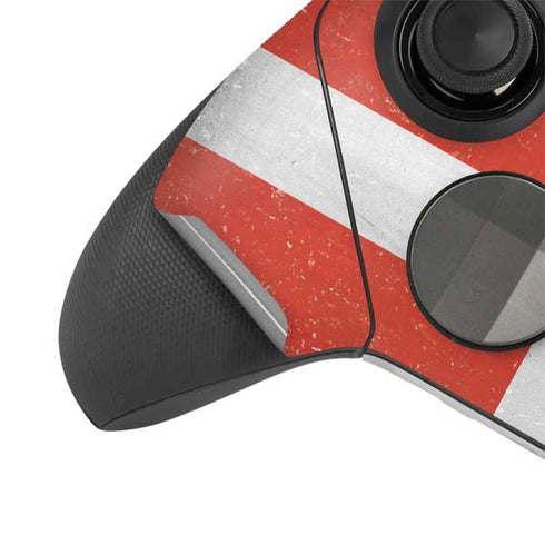 Denmark Flag Distressed Xbox Elite Wireless Controller Series 2 Skin